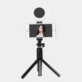 J861 Dual Light Bluetooth Selfie Stick with Tripod and LED Ring Light