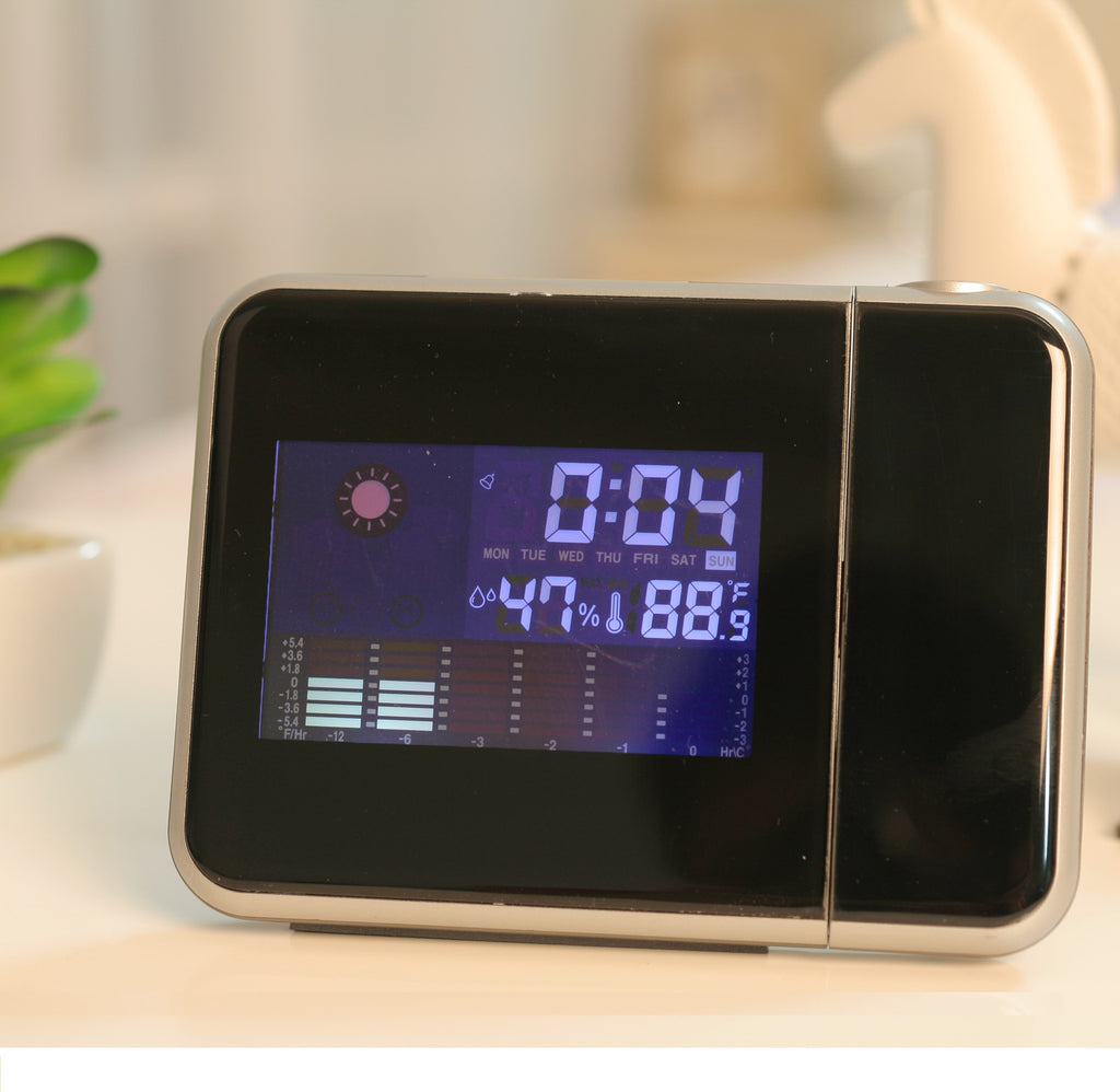 8190 Weather Station Projection Clock with LED Display