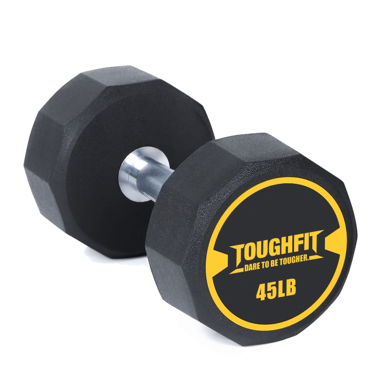 45 lb Decagon Dumbbell with Knurled Handle