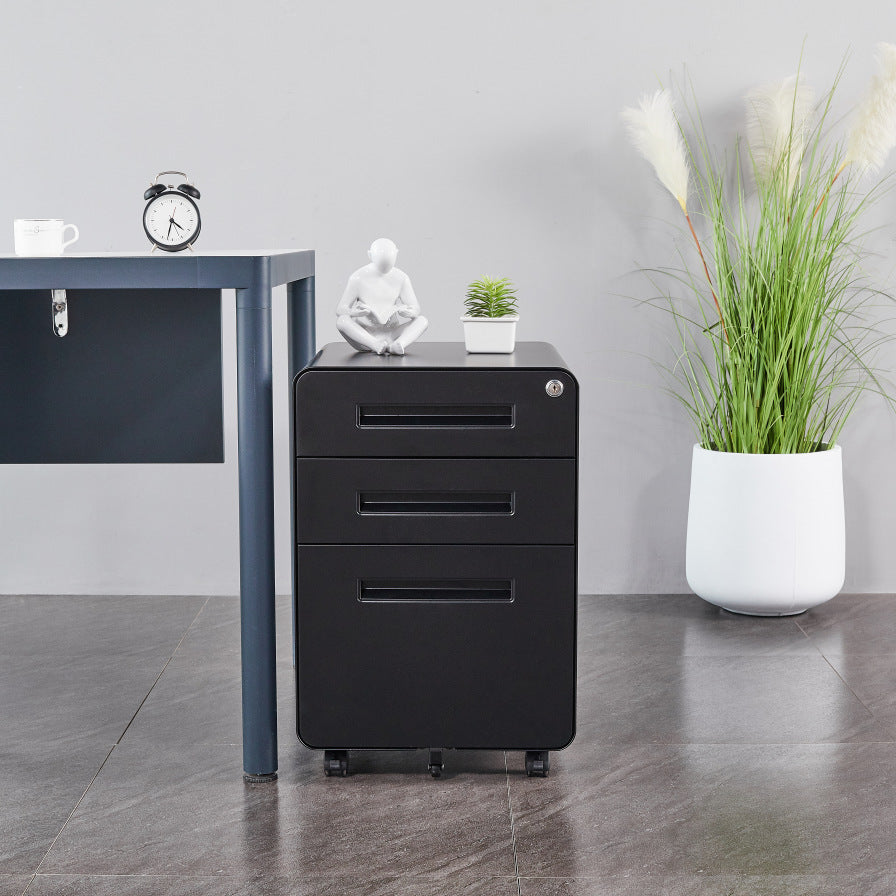 Round Arc File Cabinet with Lock