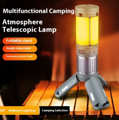 Outdoor Multifunctional Telescopic Folding Camping Lantern