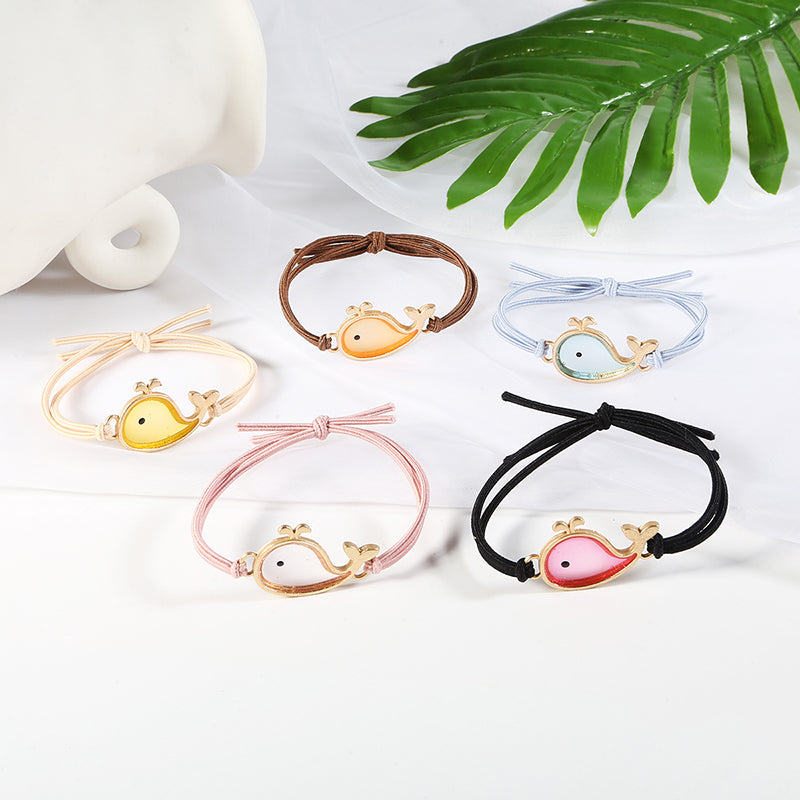 Acrylic Whale Hair Tie Simple INS Hair Rubber Band