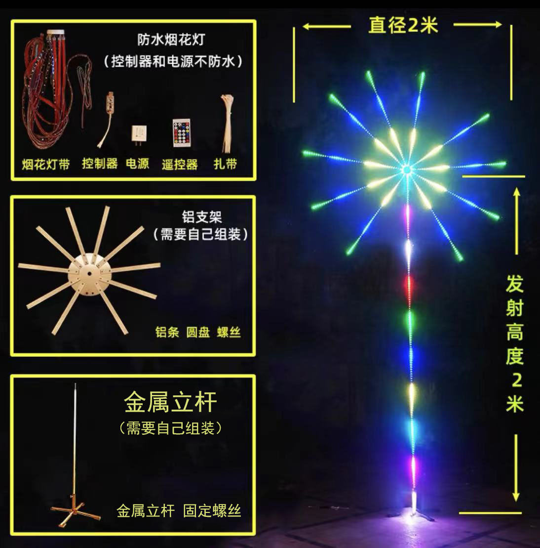 Waterproof LED Music Control Colorful Light Strip