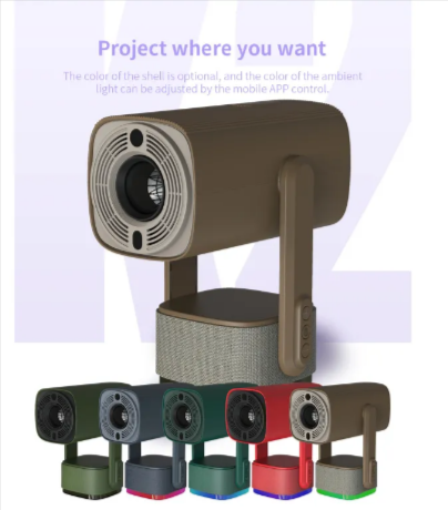 Full HD Portable Bedroom Projector with Battery