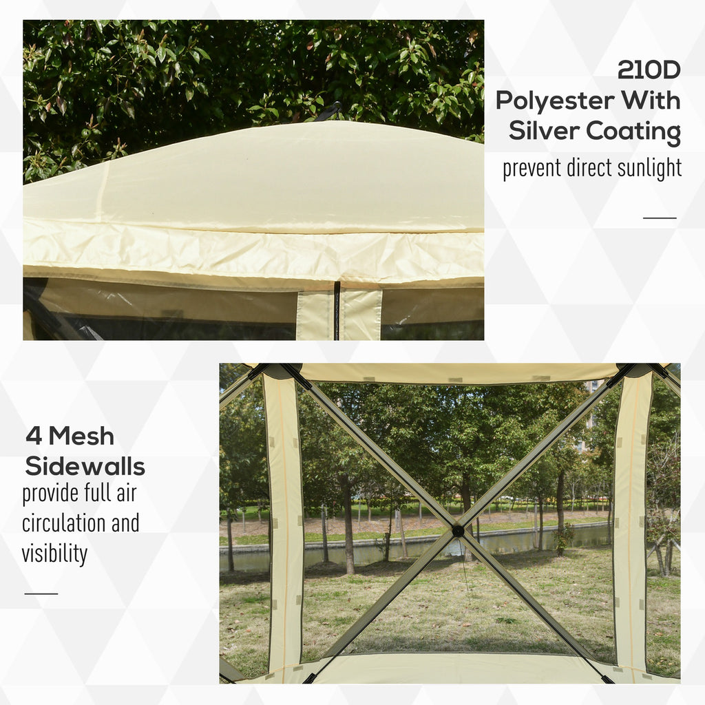 7x7ft Pop-Up Camping Canopy Gazebo Tent