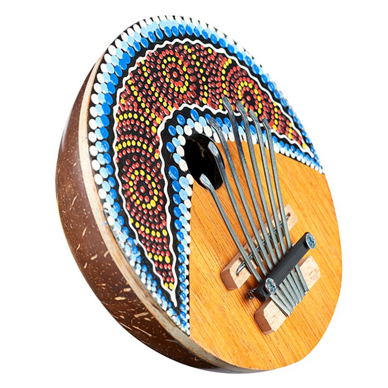 Adjustable 7-Key Kalimba Thumb Piano with Design