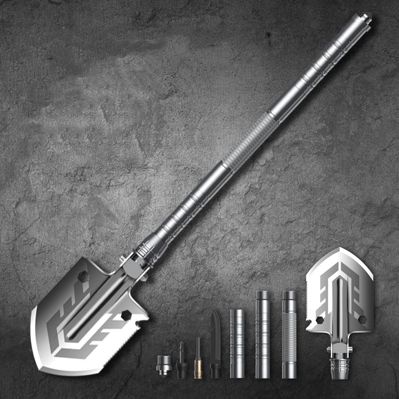 Multifunctional Outdoor Shovel with Fire Starter