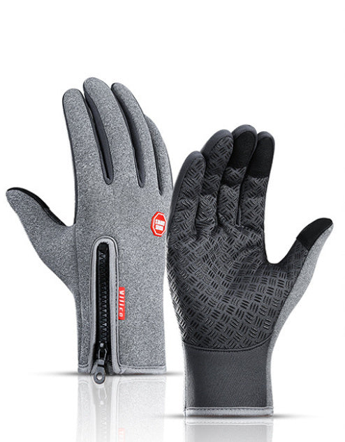 Winter Gloves Touch Screen Riding Motorcycle Waterproof Sports Gloves With Fleece