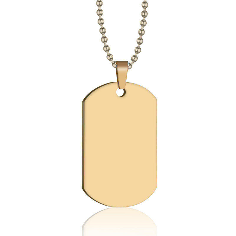 Custom Engraved Titanium Steel Pet ID Tag