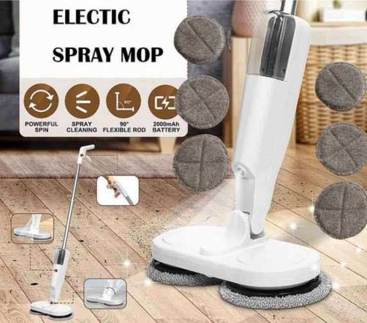Cordless Double-Head Spin Mop