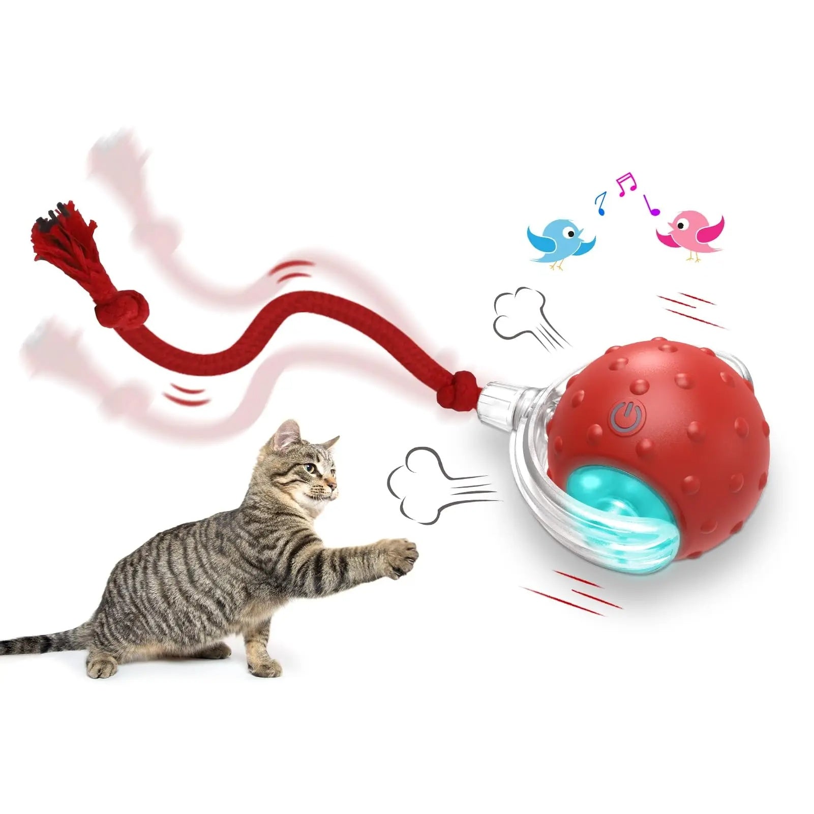 Interactive Cat Toy Ball Three Play Modes