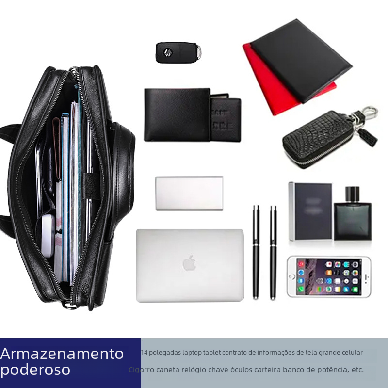 Genuine Leather Business Briefcase