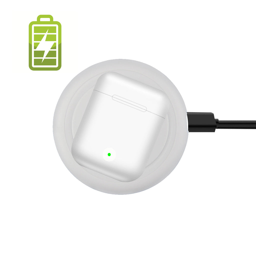 Bluetooth Earpods with Wireless Charging Pad