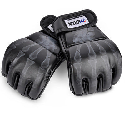 Five Dragon Half-Finger Boxing Gloves for MMA Training