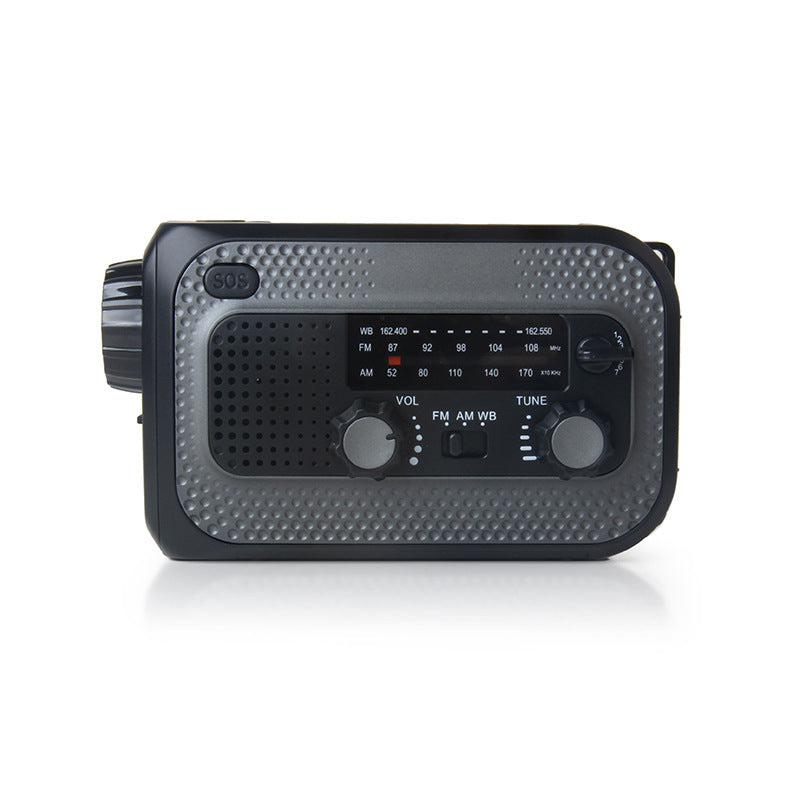 Hand-Crank Emergency Radio with Solar Charging
