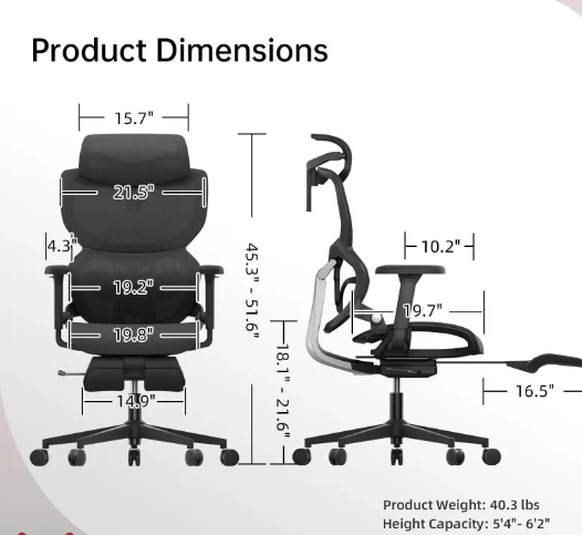 Ergonomic Mesh Office Chair