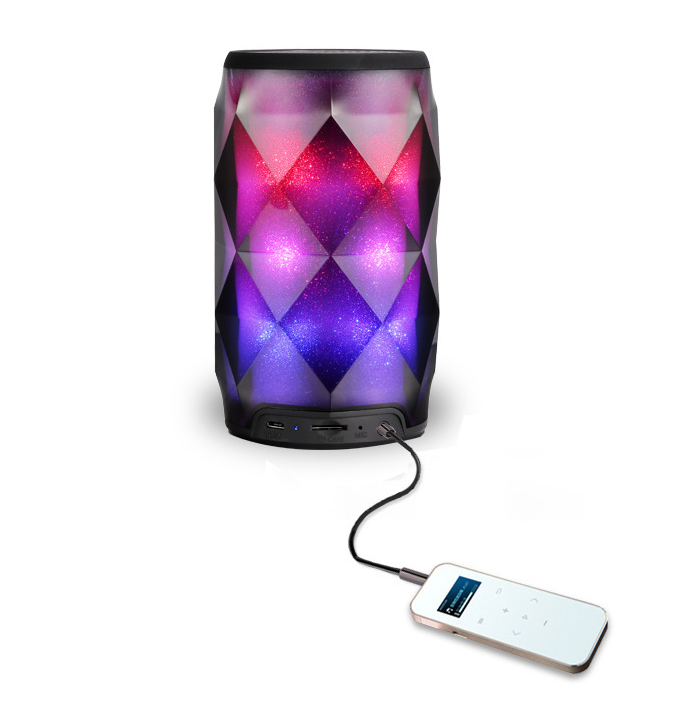Crystal Soda Can Color Lamp Bluetooth Speaker, Portable
