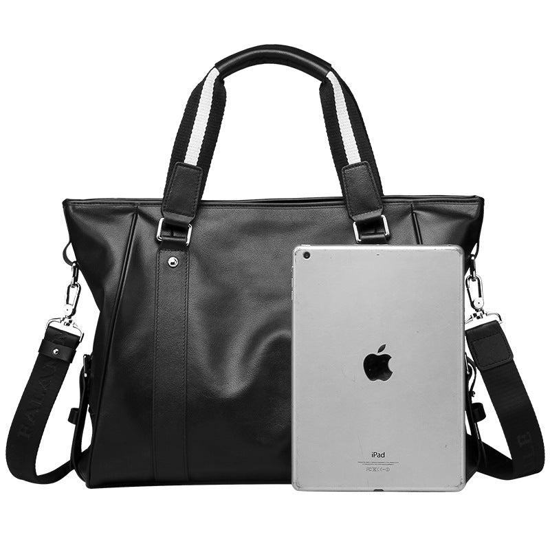 Leather Business Briefcase, Large Capacity
