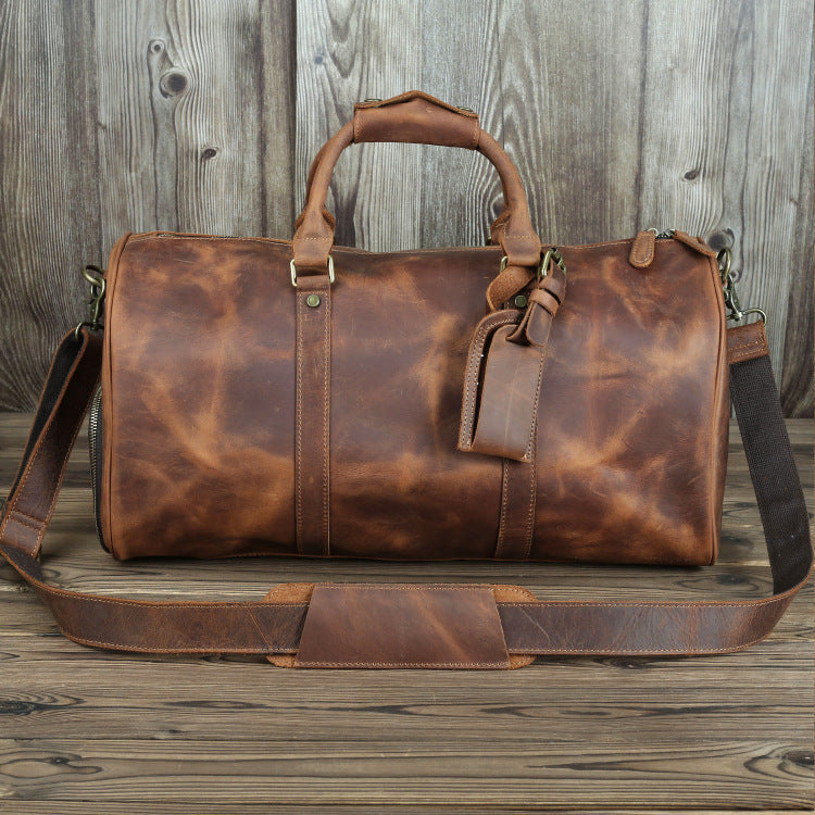 Genuine Leather Men's Travel Bag