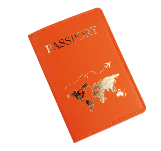 Leather Passport Holder Travel Document Case Protector