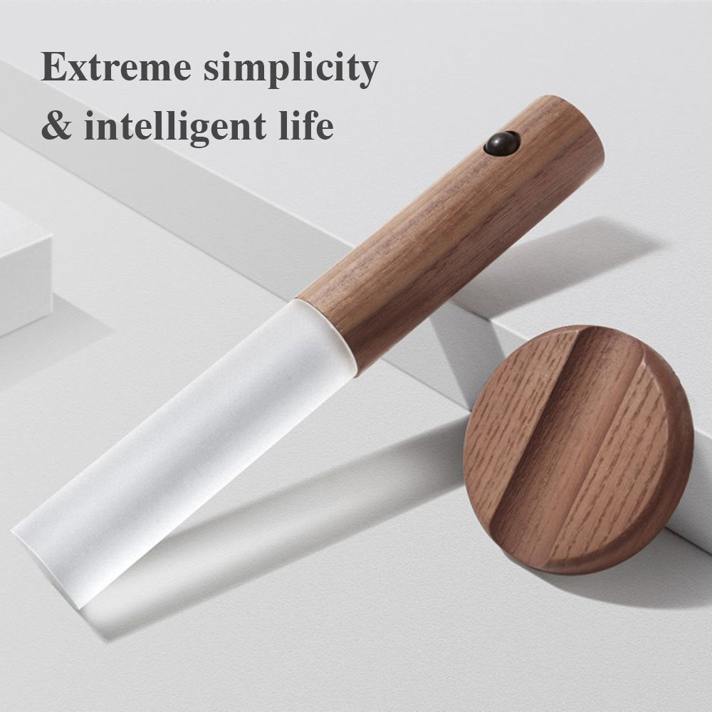 Auto LED USB Magnetic Wood Wireless Night Light PIR Motion Sensor