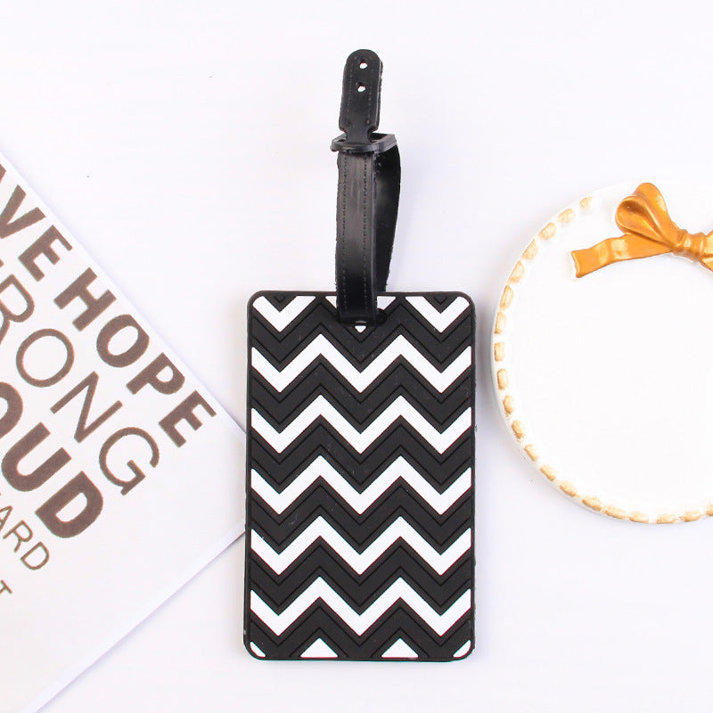 3D Wave Silicone Luggage Tag for Travel