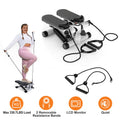Mini Fitness Stepper with Resistance Bands