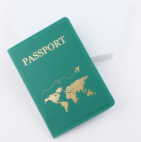 Leather Passport Holder Travel Document Case Protector
