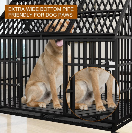 Heavy-Duty XL Dog Crate, 54-Inch, Roof Top