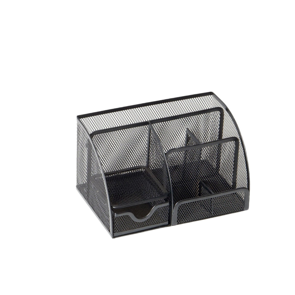 Multifunctional Desktop Organizer with Metal Pen Holder