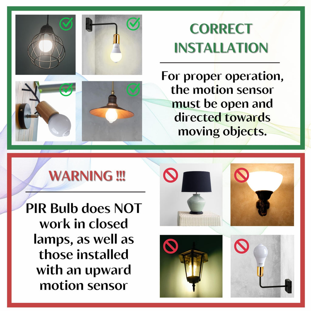 Motion Sensor Light Bulb with Dusk to Dawn Sensor