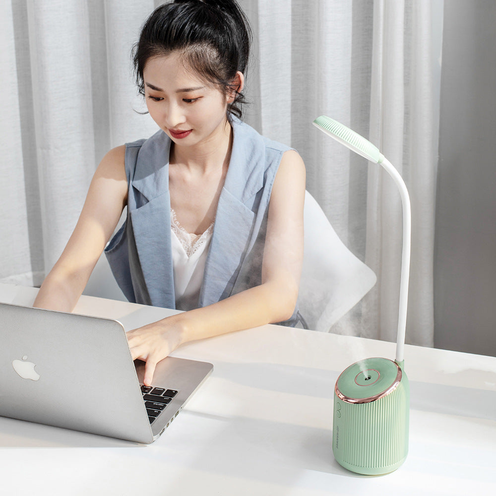 LED Desk Lamp with USB Humidifier