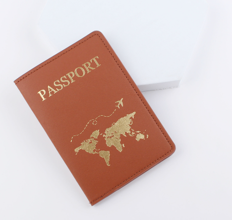 Leather Passport Holder Travel Document Case Protector
