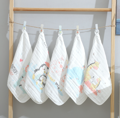 100% Cotton Face Towel Set 5 Pieces Kids