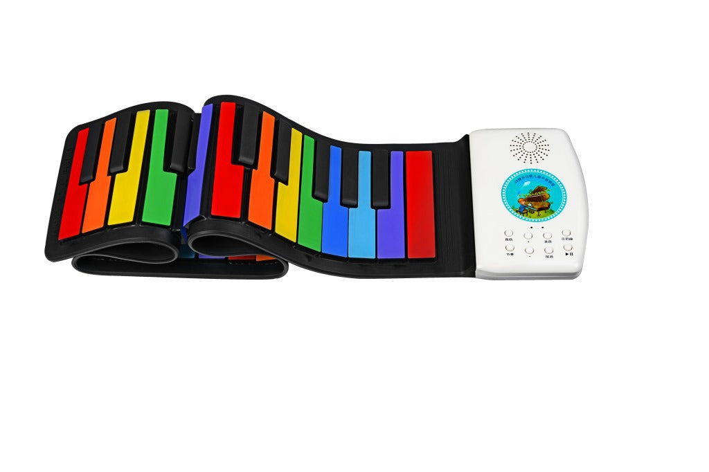 49-Key Foldable Roll-Up Piano for Kids