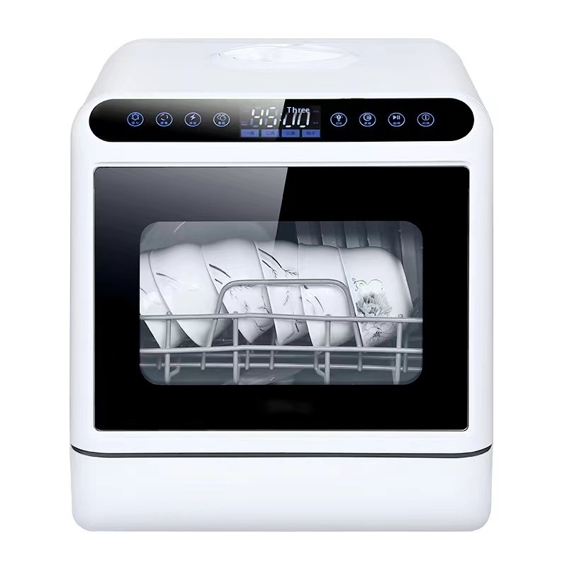 Compact Smart Dishwasher with Disinfection