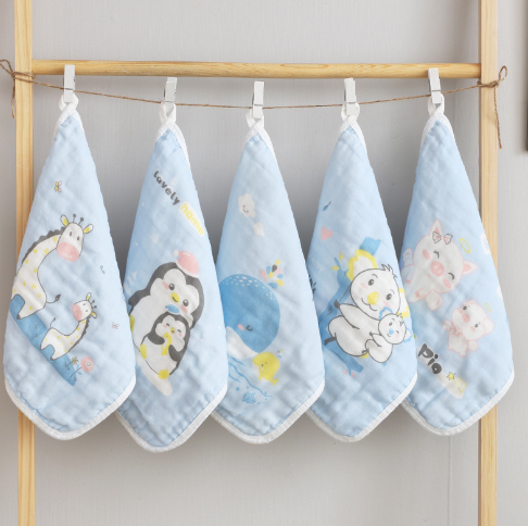 100% Cotton Face Towel Set 5 Pieces Kids