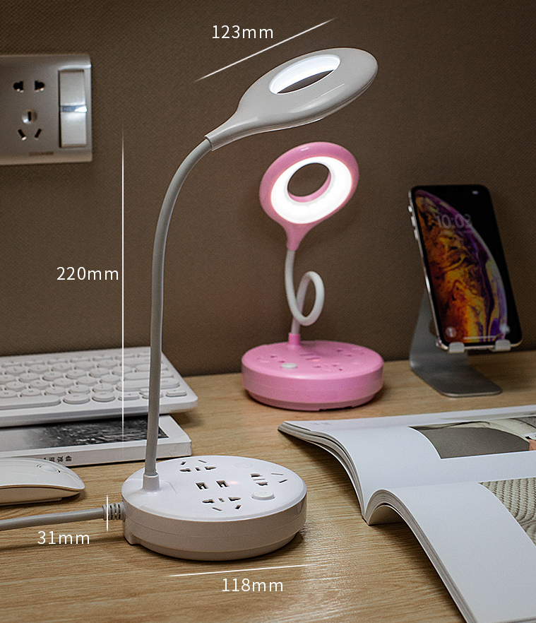 Multipurpose USB Socket Table Lamp