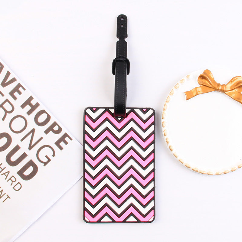 3D Wave Silicone Luggage Tag for Travel