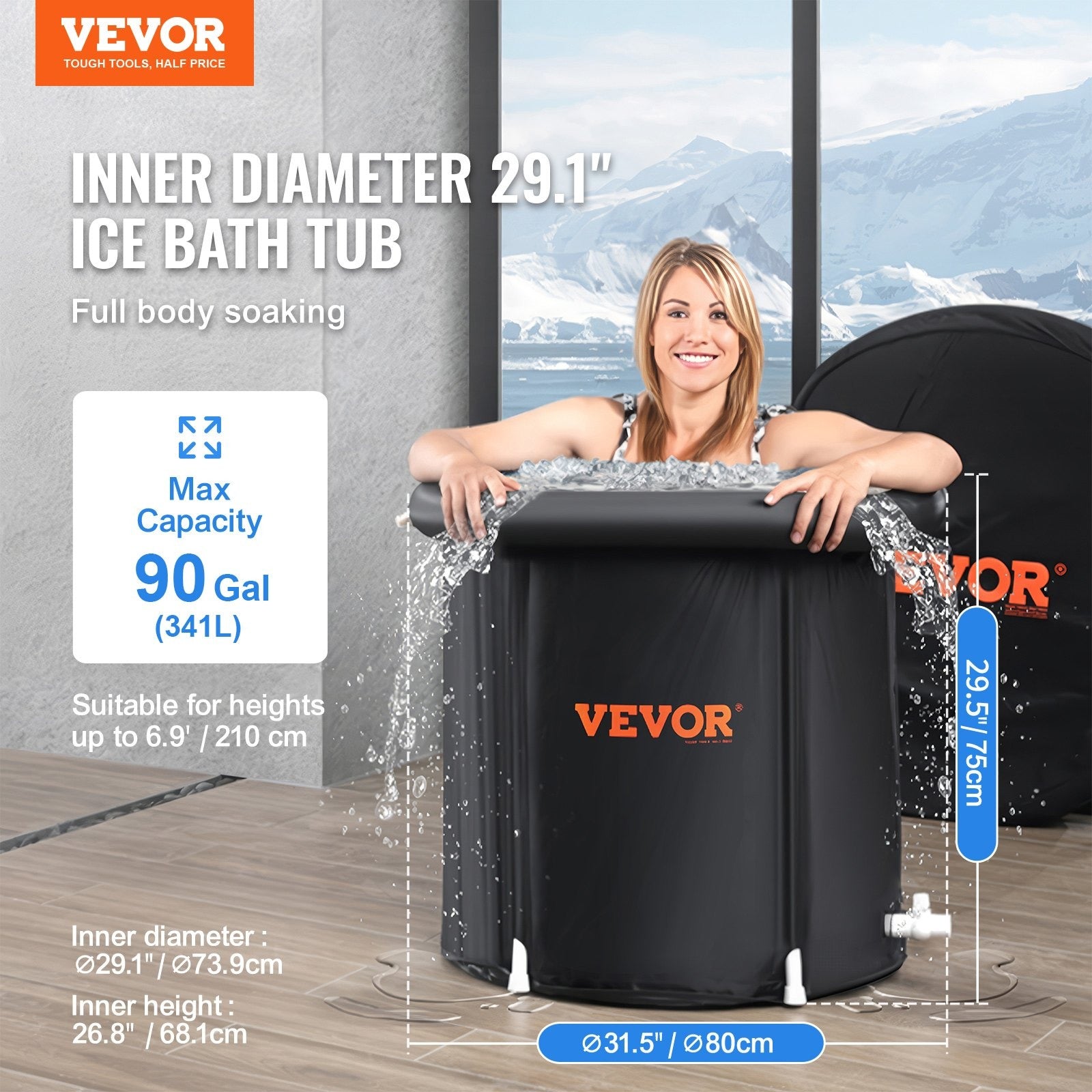 Portable Inflatable Ice Bath Tub