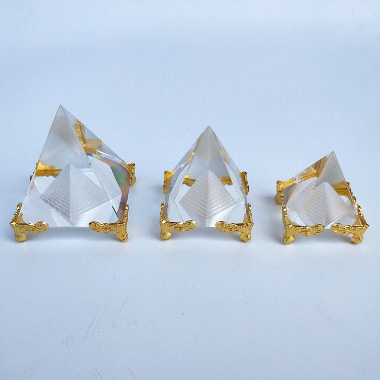 Custom Crystal Pyramid Craft Photography Prop