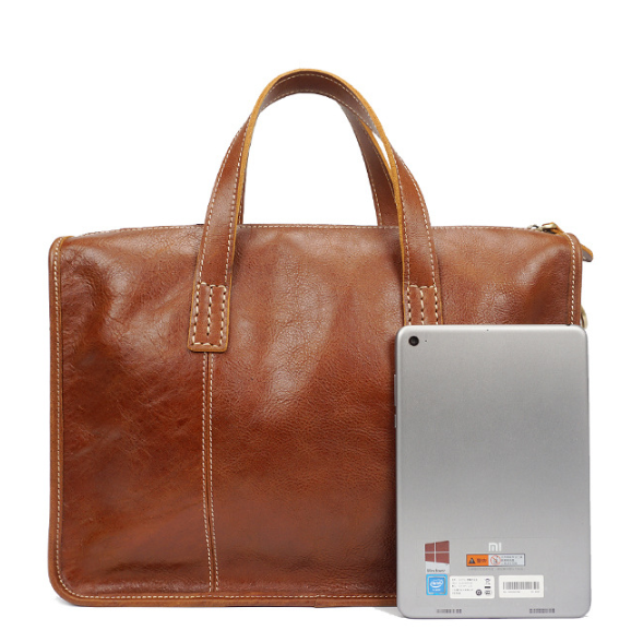 Vintage Leather Messenger Bag