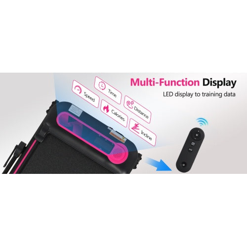 Folding Walking Pad Under-Desk Treadmill with Incline