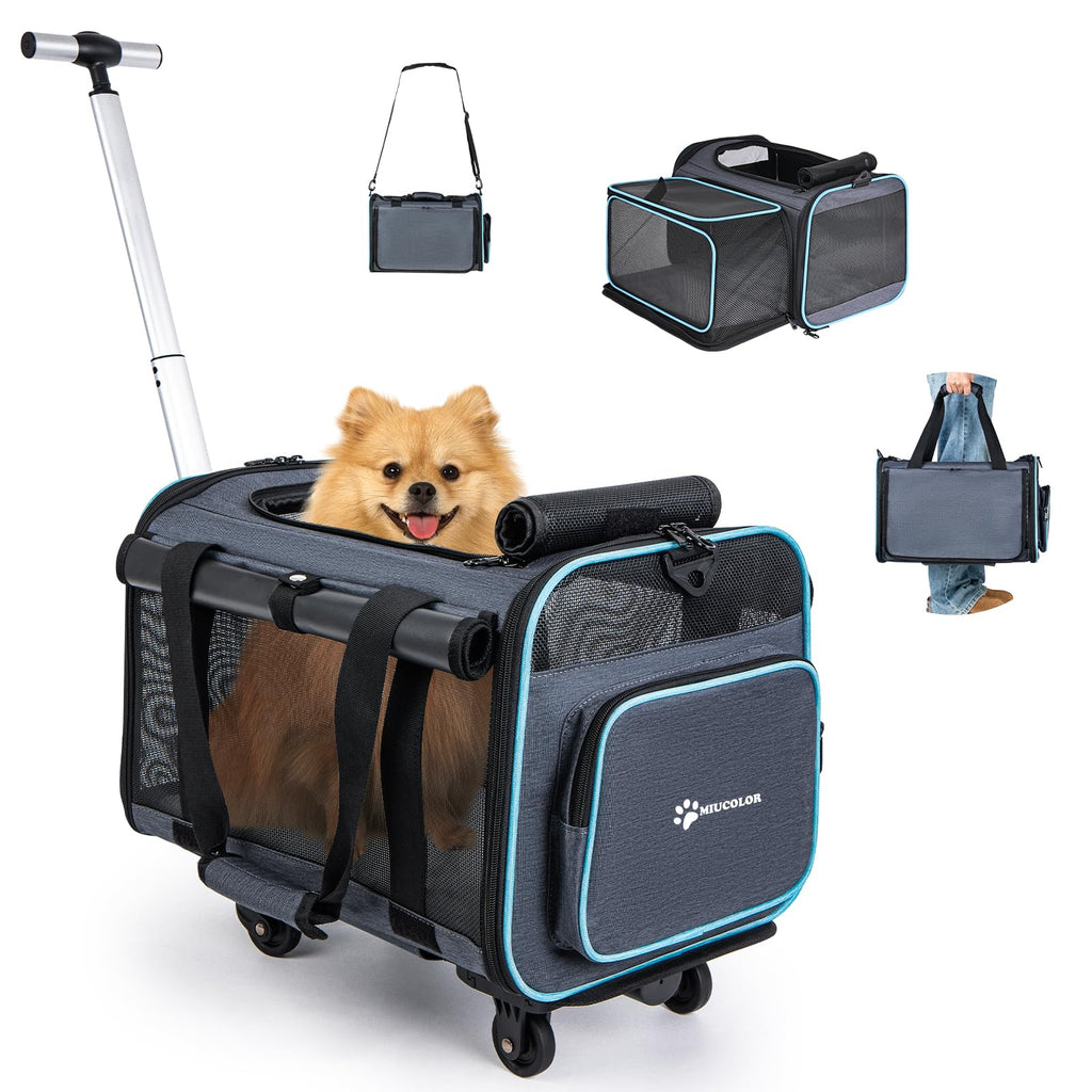 Foldable Rolling Pet Carrier