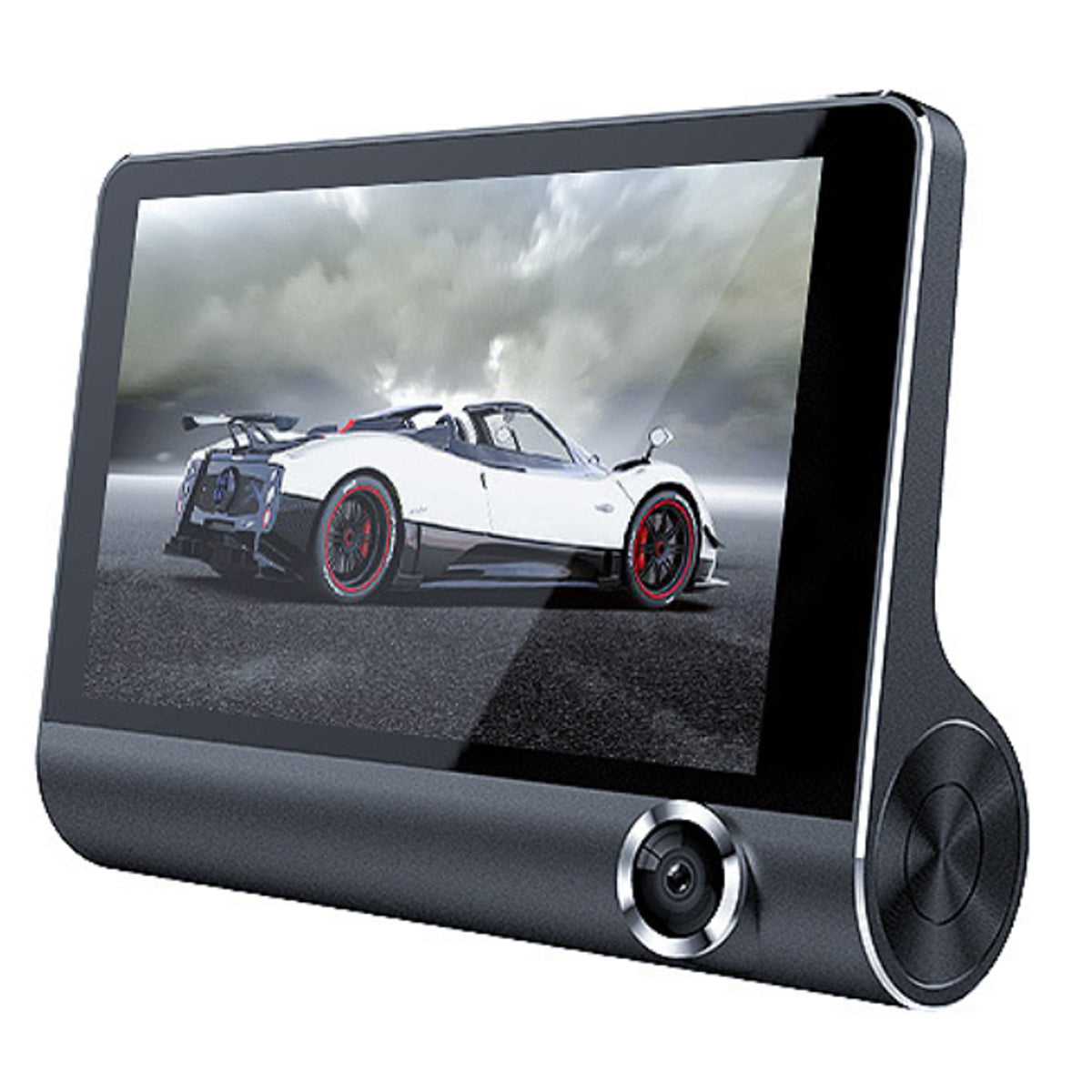Safe Drive Dual Camera Dash Cam with Large Screen