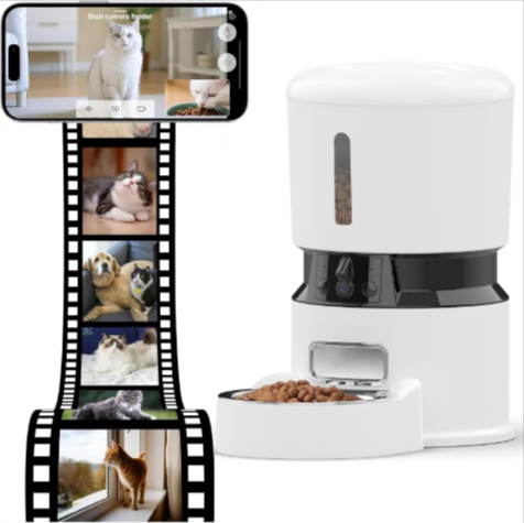 Smart Pet Feeder with 1080P Camera
