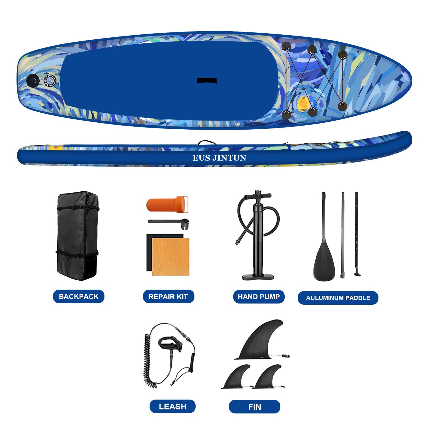 Inflatable Paddle Board for Yoga and Surfing