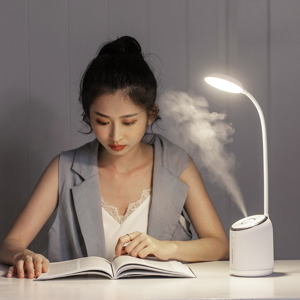 LED Desk Lamp with USB Humidifier