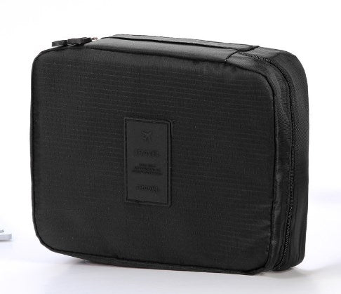 Pink Travel Pouch and Toiletry Organizer Bag Set