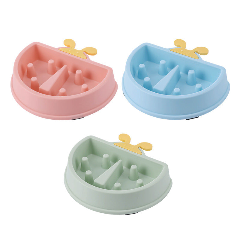 Ladybug Dog Bowl Anti-choking Slow Feeder for Pets